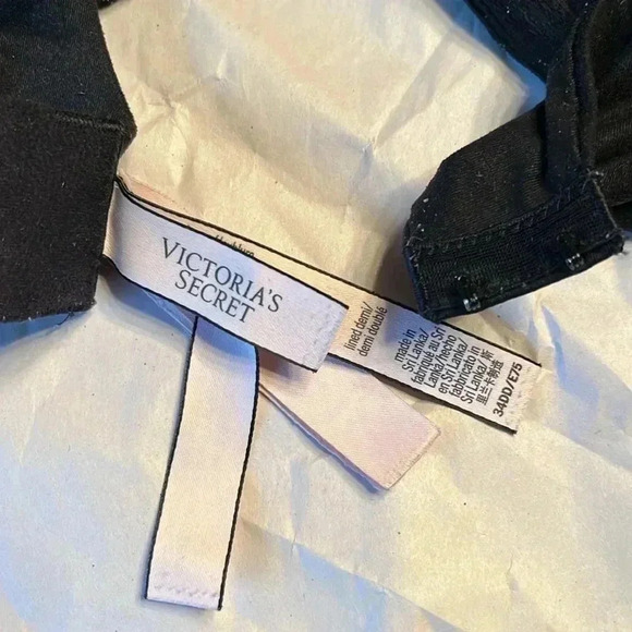 VICTORIAS SECRET lined demi convertible bra black size 34DD - Picture 5 of 5